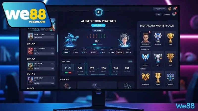 Hệ thống cá cược esports tích hợp AI dự đoán We88 hiện đại 3 Cách hệ thống cá cược esports tích hợp AI dự đoán We88 hoạt động